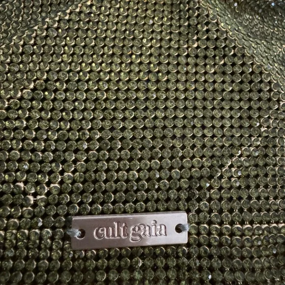 Cult Gaia Green Crystal Mesh Bag - Picture 2 of 4